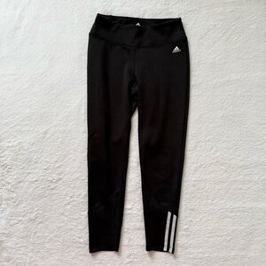 Adidas Women’s Black Performance Golf Leggings Stripes Size Small